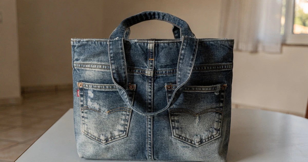 Zrób torbę jak od projektanta z pary starych jeansów – zero złotych na materiały!