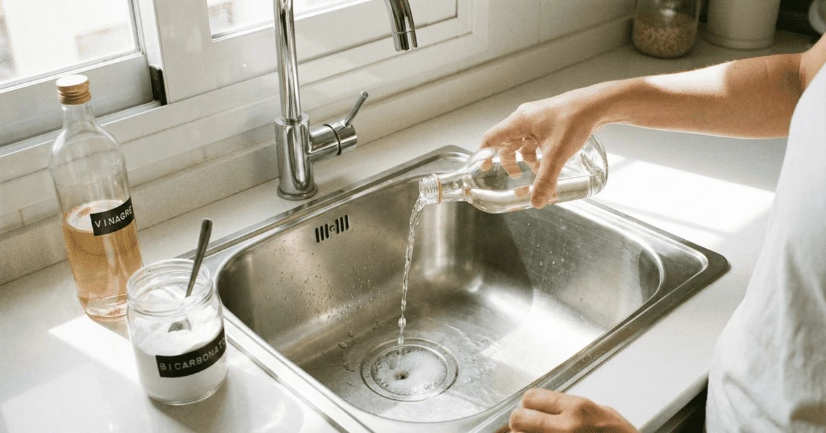 Sekret czystego zlewu w 5 minut: Sodą i octem, bez chemii